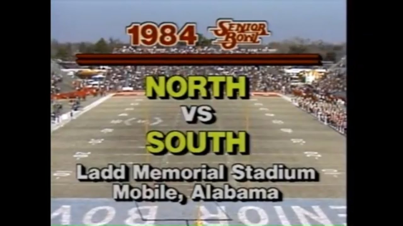 Jan 1984 - Senior Bowl, North vs South from Mobile, AL (Mizlou TV/ESPN)