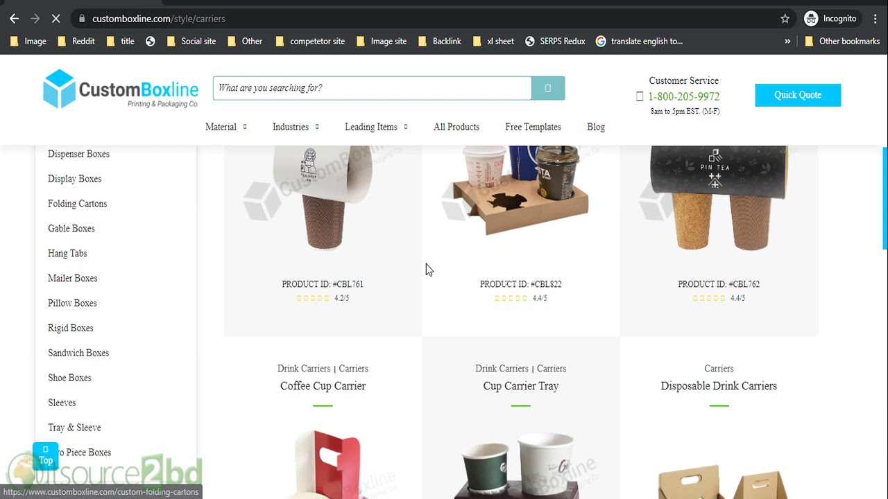 SEO Portfolio Sample | www.customboxline.com | Outsource 2 BD