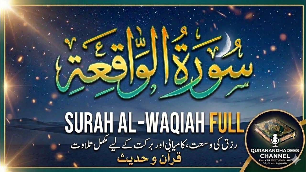 Surah waqiya | Barkat ke liy | Surah Waqiah Full | Barkat, Rizq Aur Kamyabi Ka Mujarrab Wazifa