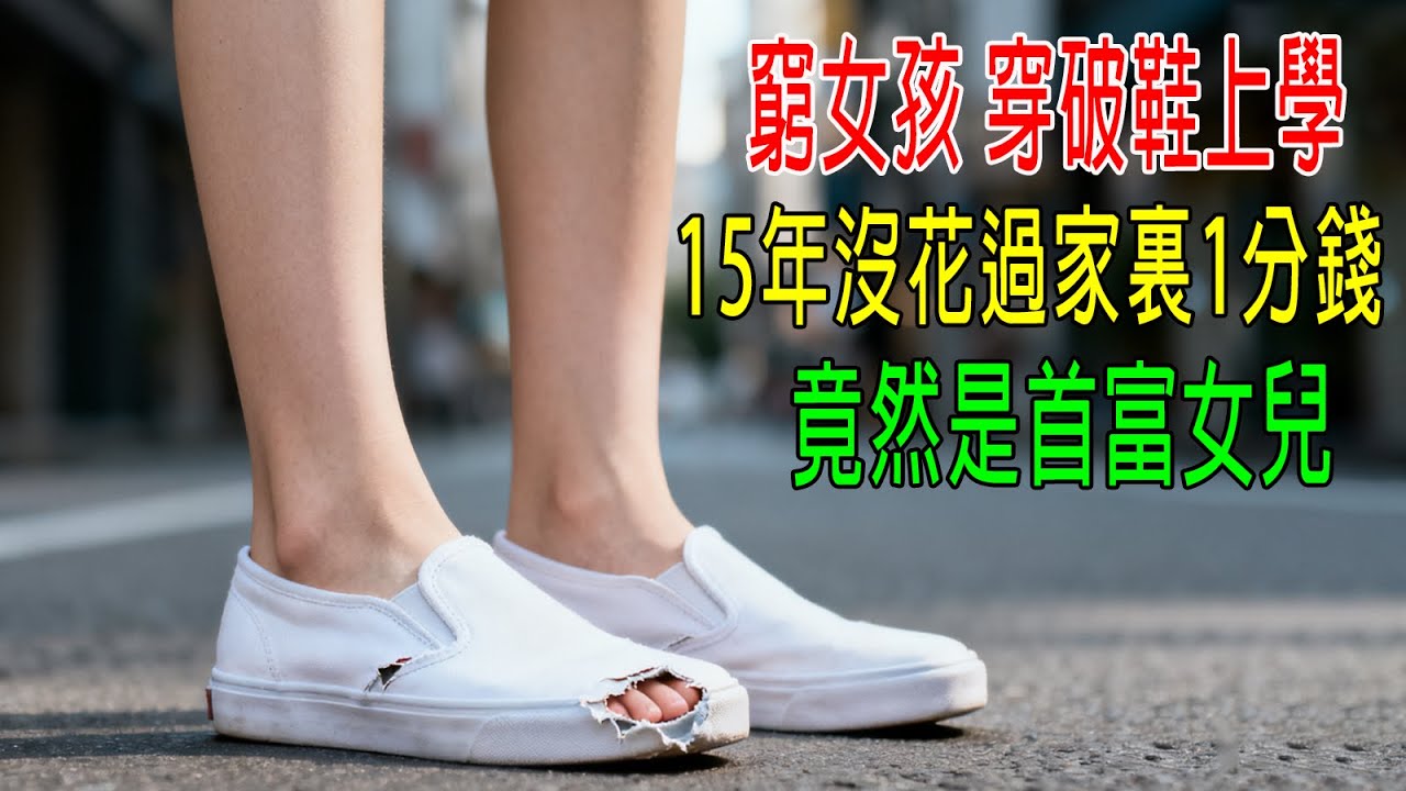 窮女孩穿破鞋上學，15年沒花過家裏1分錢，她竟然是首富女兒！結局大快人心