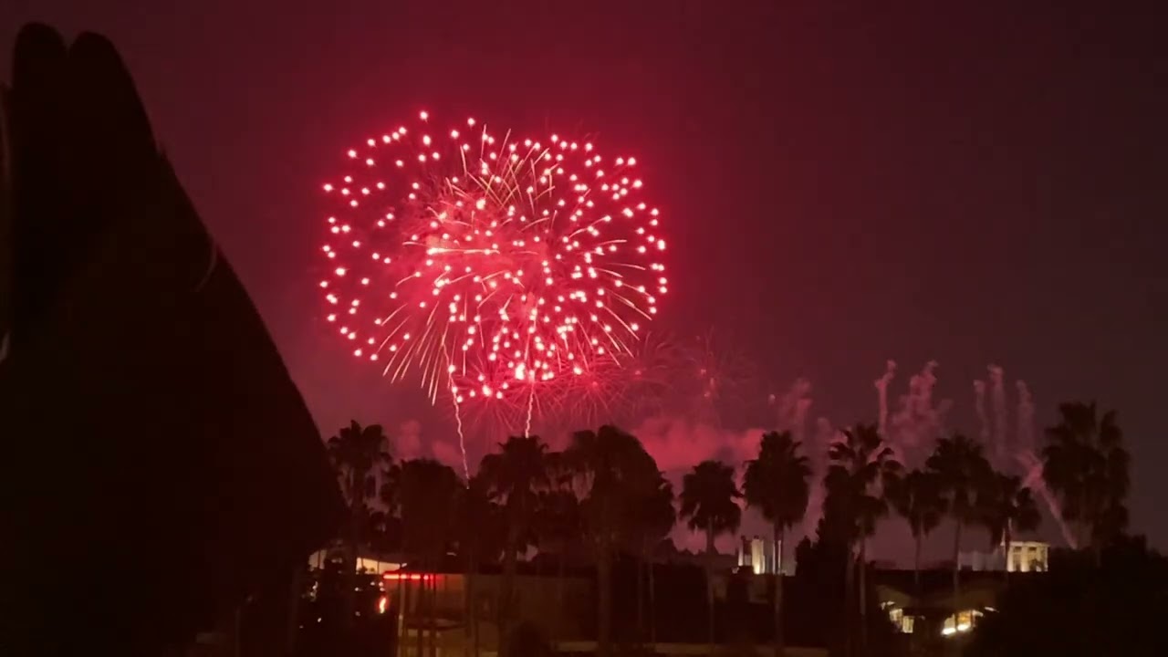 Halloween Screams fireworks at Disneyland