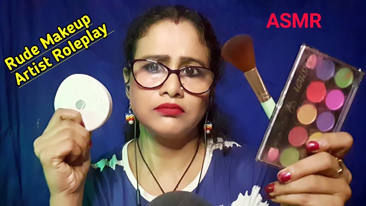 ASMR💄Rude Makeup Artist Doing Your Makeup 😃| AsmrGhosal| roleplay asmr