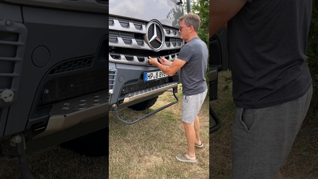 🚚 How to prepare a Mercedes Arocs to be recovered 😉...#expeditionmobile #overlandvehicles