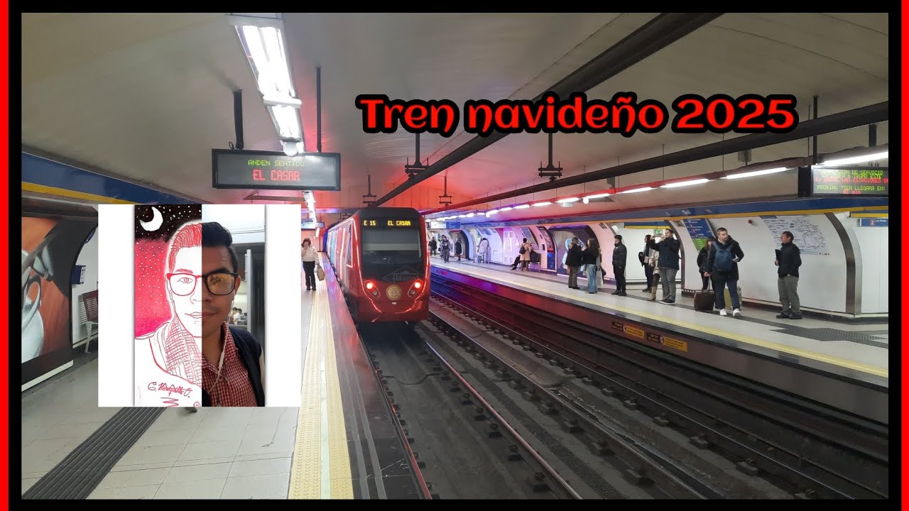 Metro de Madrid: Viaje en el Tren Navideño