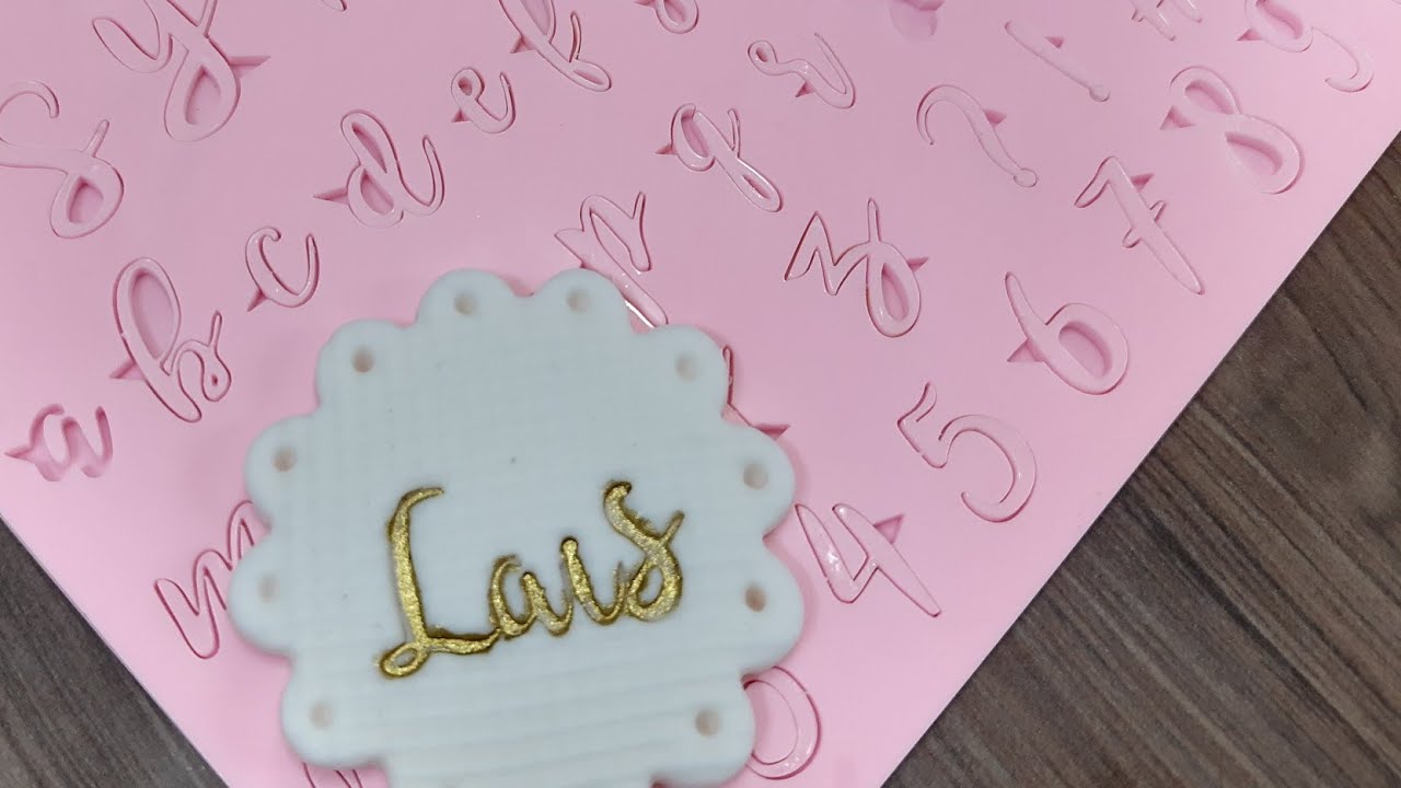 Como Usar a Placa de acrílico de Letras na pasta americana|Laís Cake Design