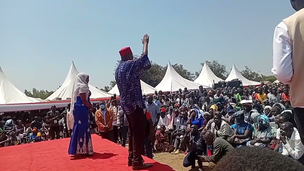 Felix Okwanyo at Sheila Olang's marriage anniversary in Karungu