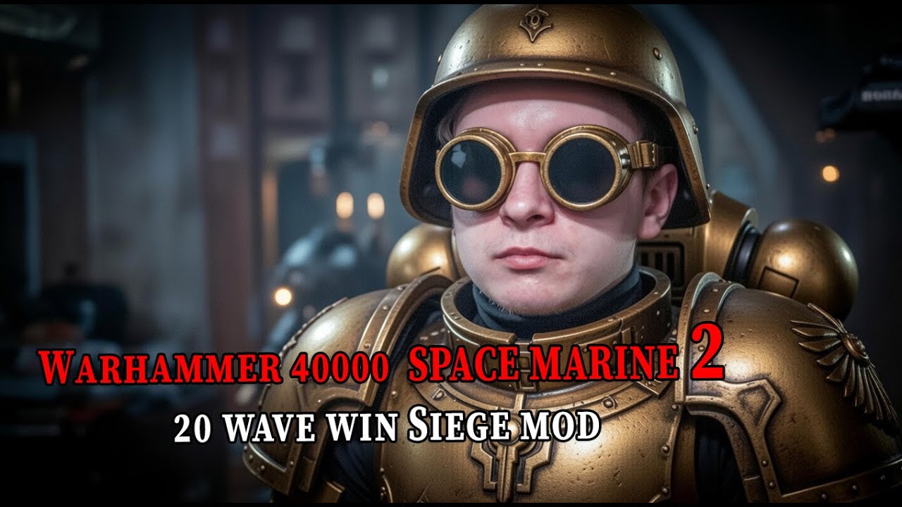 Warhammer 40000  SPACE MARINE 2 - 20 wave win Siege mod