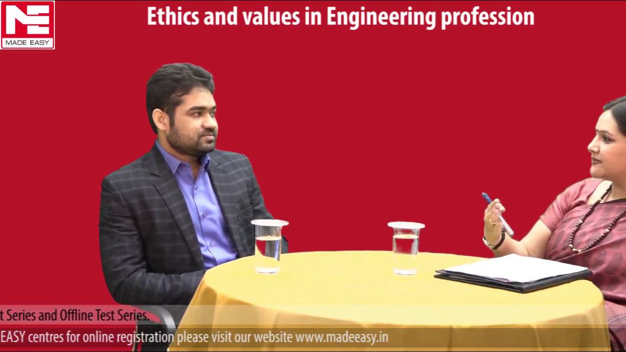 ESE 2017 Paper 1:Ethics and Values in Engg Profession by Mr  A  P  Singh, Joint Director