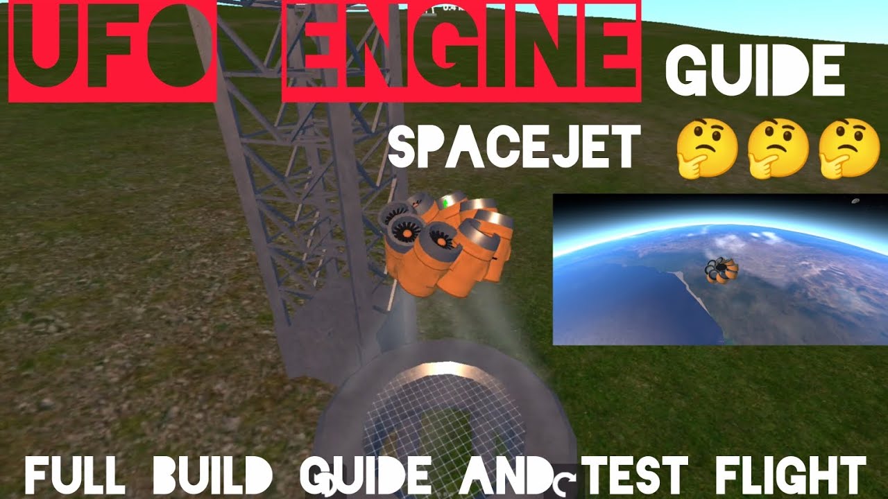 Ellipse Rocket UFO Simulator # SPACEJET # UFO Engine Build And Gets Into Space Guide 