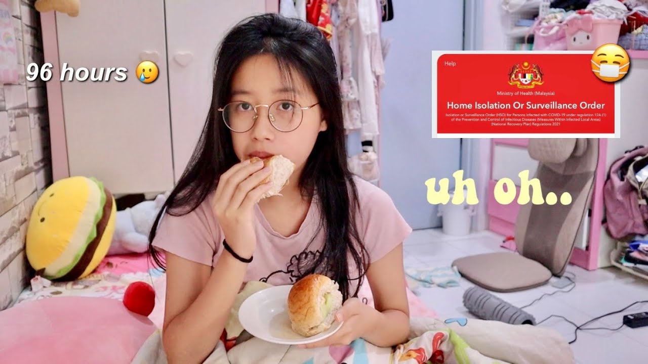 96 hours in room… i got covid :-( 我确诊了 // spy x family, barely studying 🤓