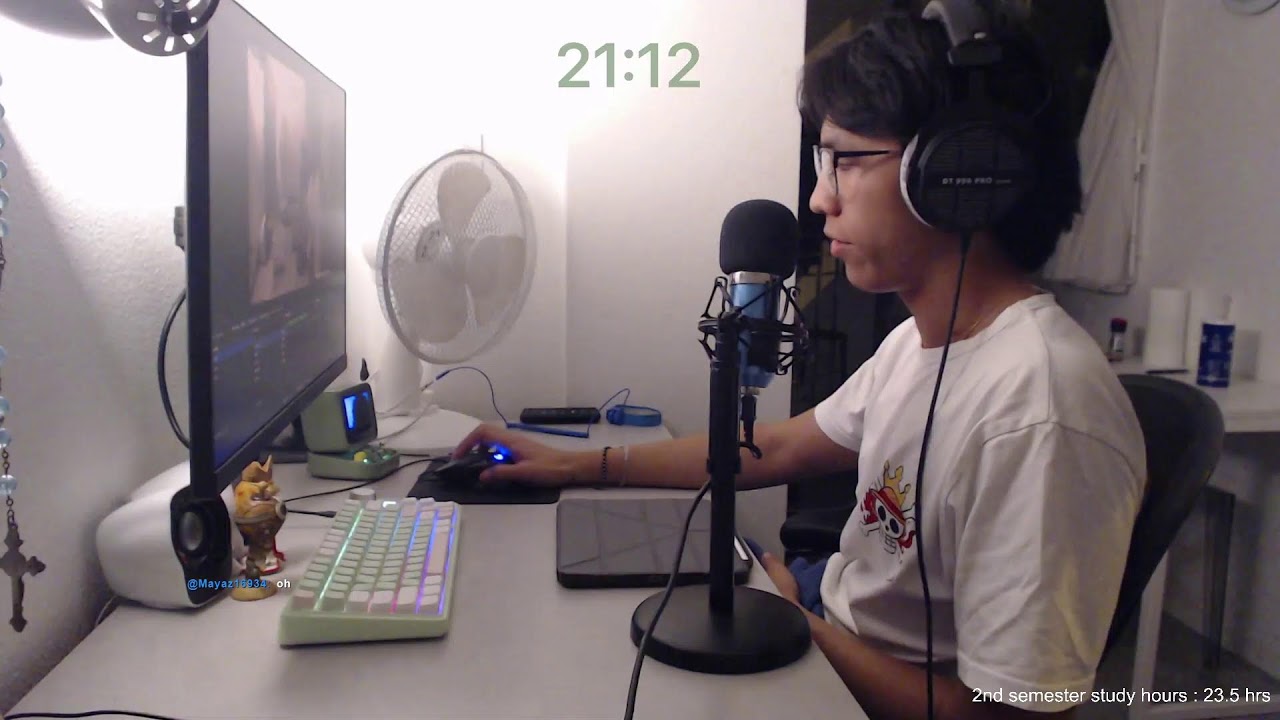 study with me live pomodoro | 9 hours