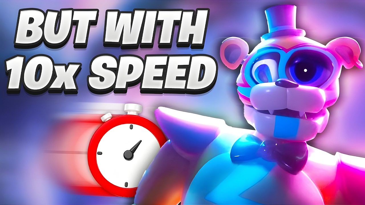 FNAF Security Breach at 10x Speed is TERRIFYING...