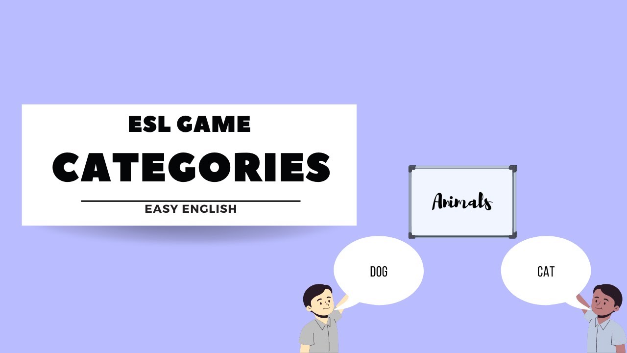 ESL Game Categories - Categories Word Game 