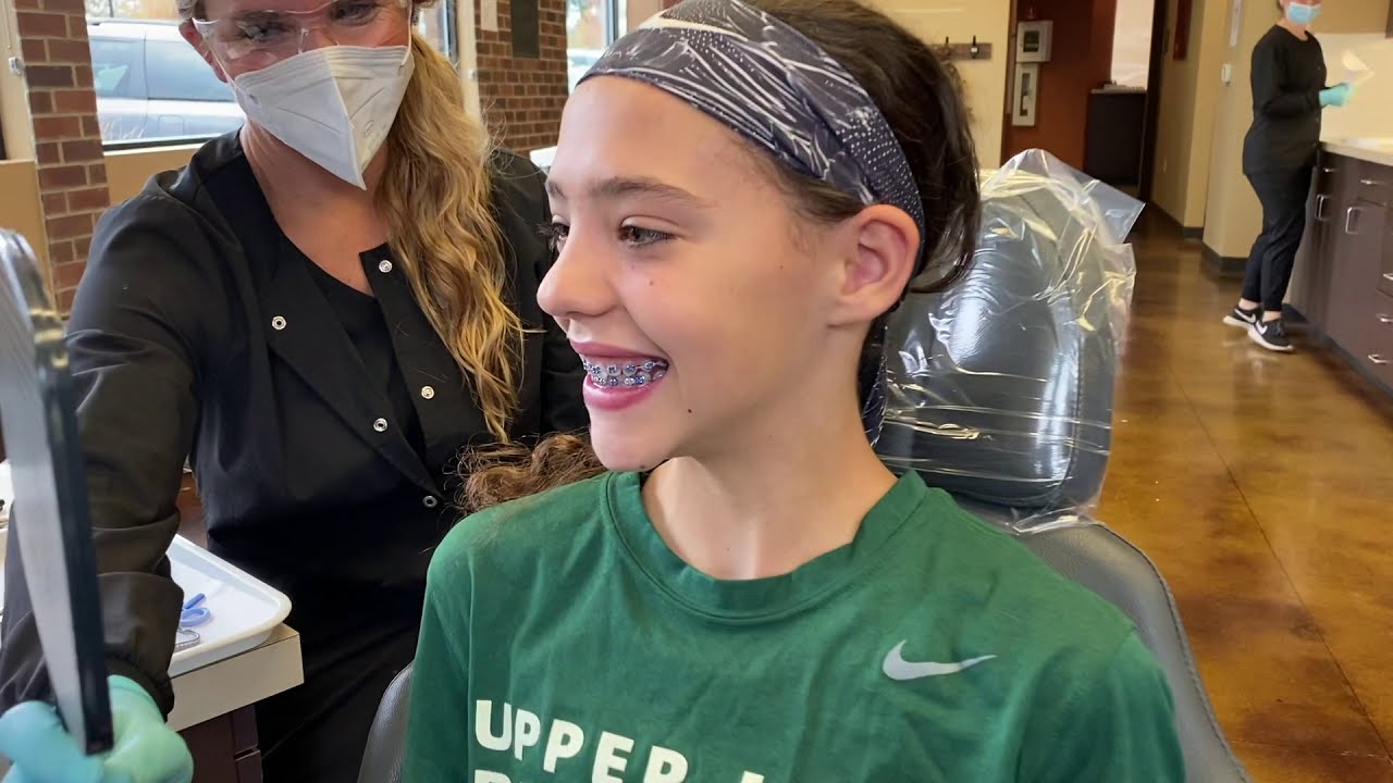 Lauren Gets Her Braces Put on by Dr. Moses