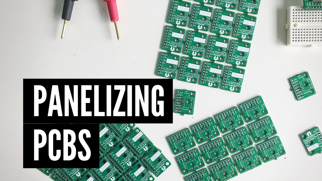 Manual panelizing of PCBs with tabs and mouse bites