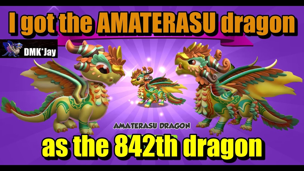 I got the AMATERASU dragon as the 842th dragon - Dragon Mania Legends - (DMK*Jay) 드래곤 매니아 레전드