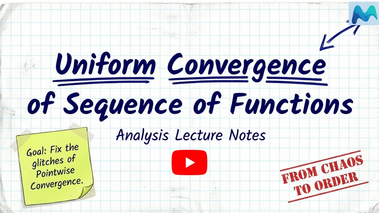 Uniform Convergence Explained | Pointwise vs Uniform Convergence | Real Analysis