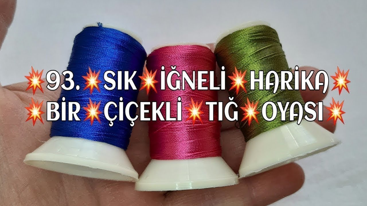 93.💥ÇOK💥SEVİLECEK💥HARİKA💥TIĞ💥OYASI💥YAPIMI💃💃