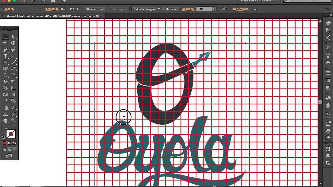 retícula para logo