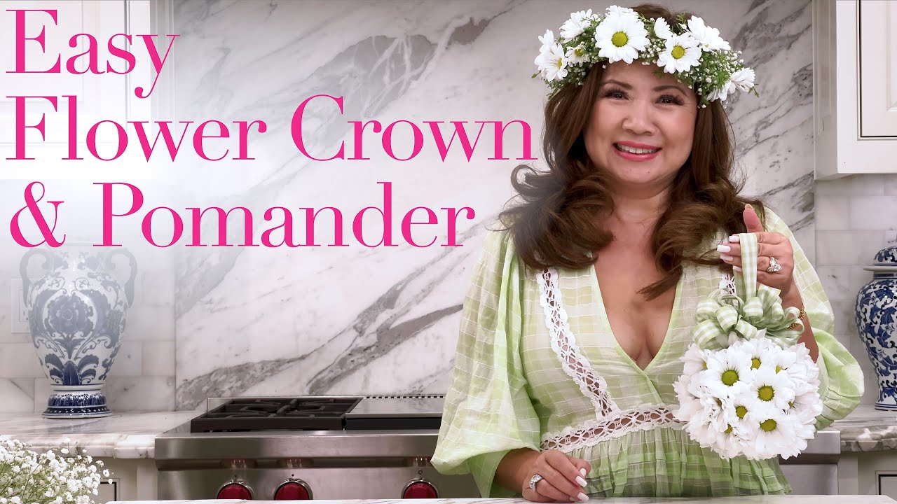 🌸 Как сделать цветочный венок и помандер 🌸