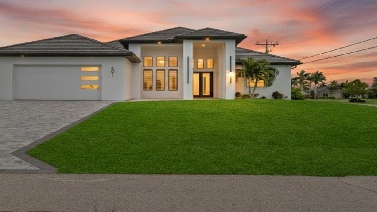 Cape Coral Luxury Pool Home | 2023 Built | 3+Den Modern Estate