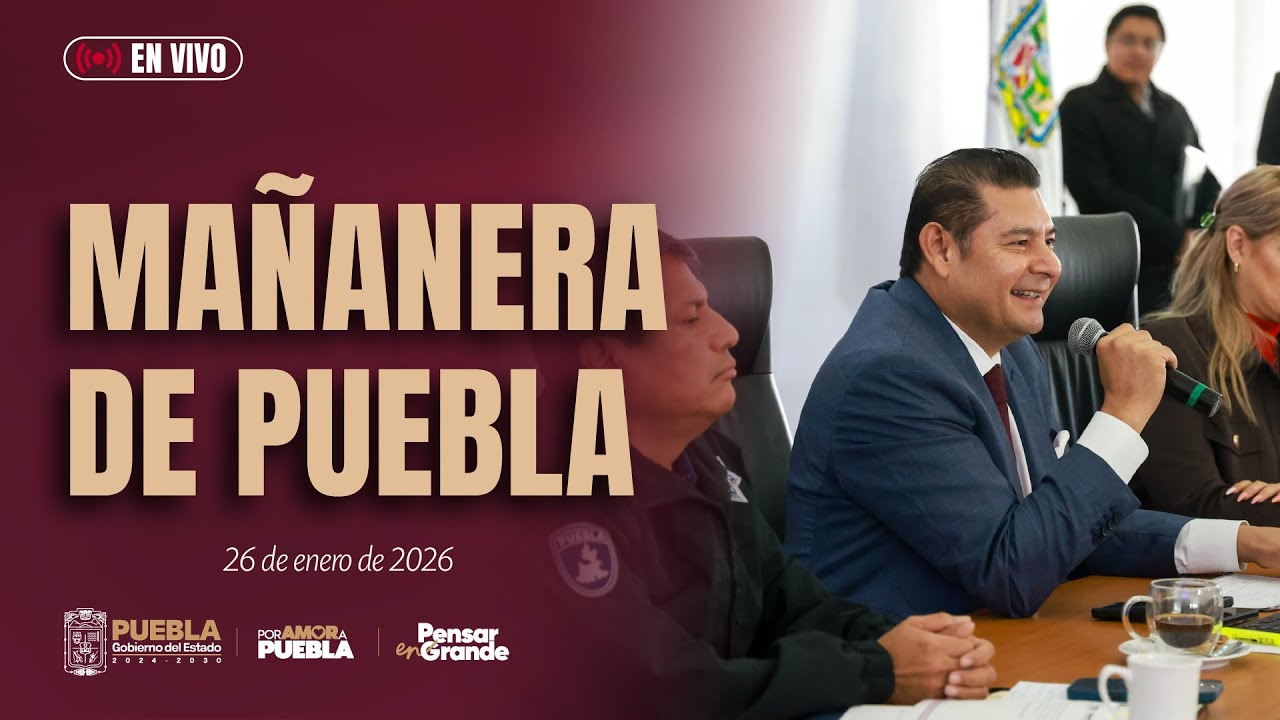 Mañanera de Puebla, 26 de enero del 2026.