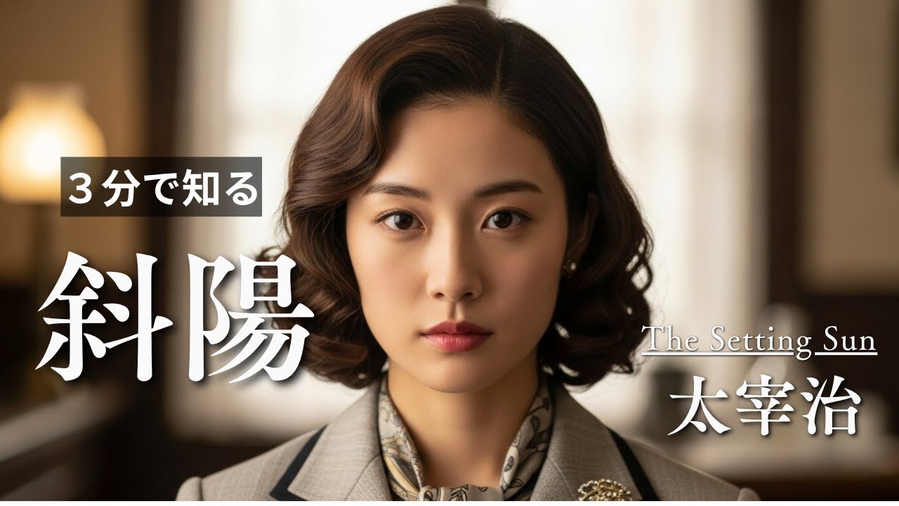【３分でわかる名作小説】斜陽【太宰治】
