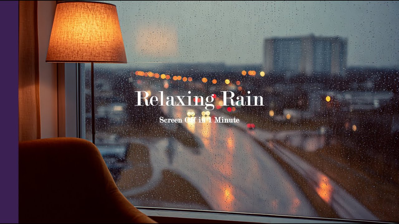 아무 일정 없는 날, 생각 없이 쉬어가는 하루🌫️🌧️| A Slow, Rainy Day | Relax time_InsomRain🎧[Screen off 1min]