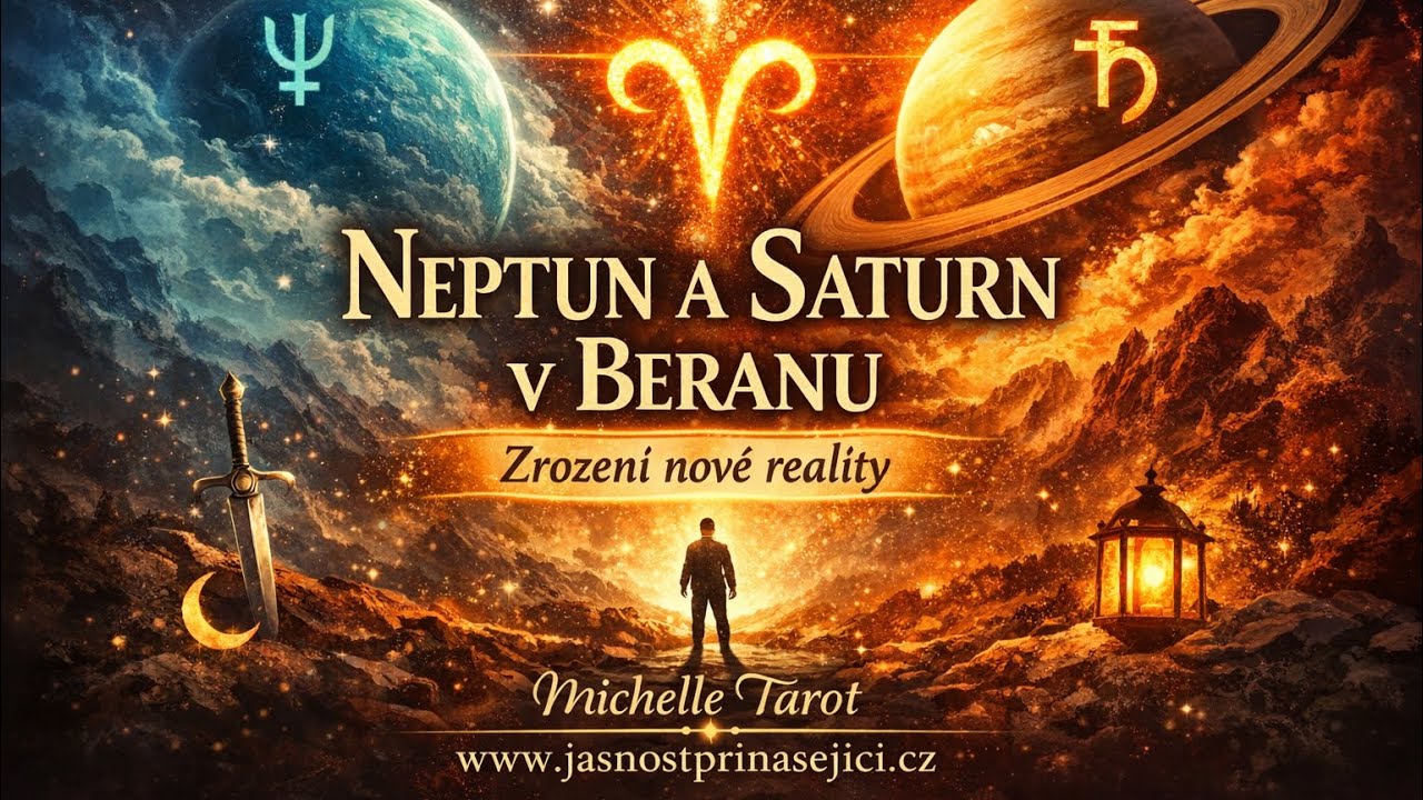 NEPTUN a SATURN v Beranu 2026 ♈️: Zrození nové reality = JEDNEJ!💥 OHEŇ 🔥, ZEMĚ 🌳, VZDUCH 🌬️ a VODA 💦