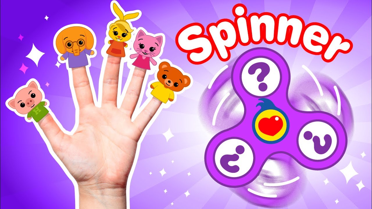 Spinner Mágico de Familia Dedo #1 | Canções para Crianças | Um Herói Do Coração