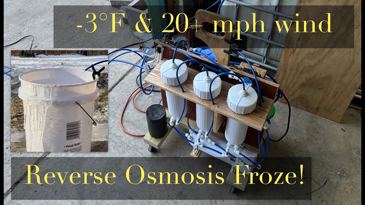 My RO froze! - (also Q&A and info on building my RO and blower) Off Grid Maple Syrup 2024