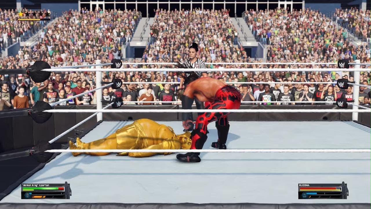 The Spartan goes against Buddha the Spartan has beat so many villians