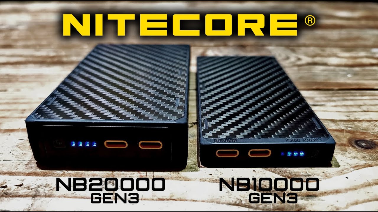 Карбоновый Power Bank Nitecore NB10000/NB20000 GEN3