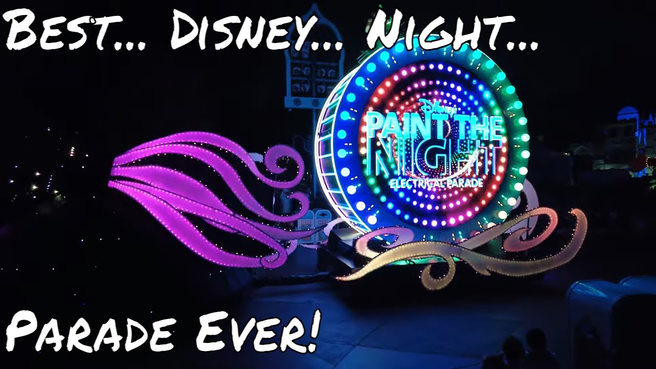 Paint the Night Parade 4K60 Disneyland 70th | Illuminated Floats Full Show.