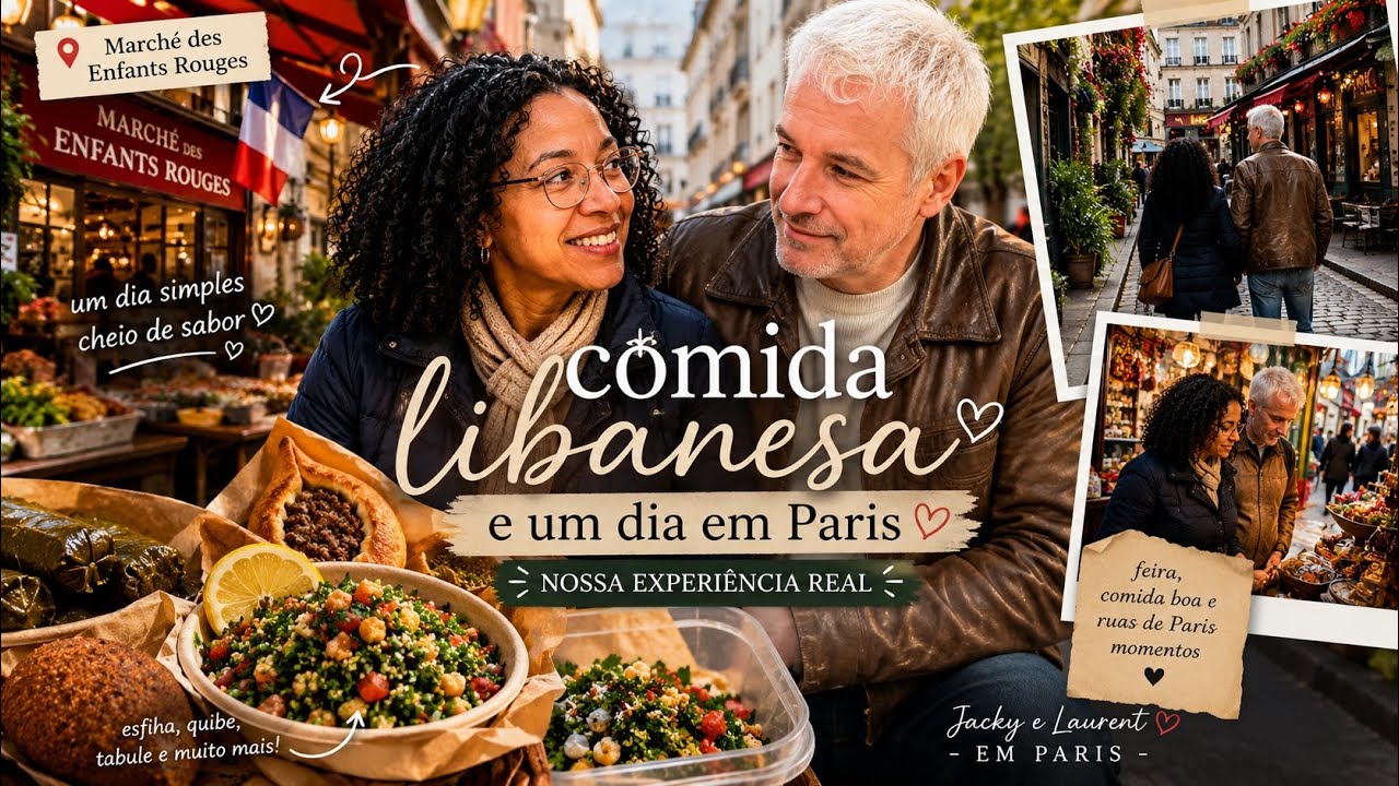 Provamos comida libanesa no mercado mais antigo de Paris (400 anos!) 🇫🇷