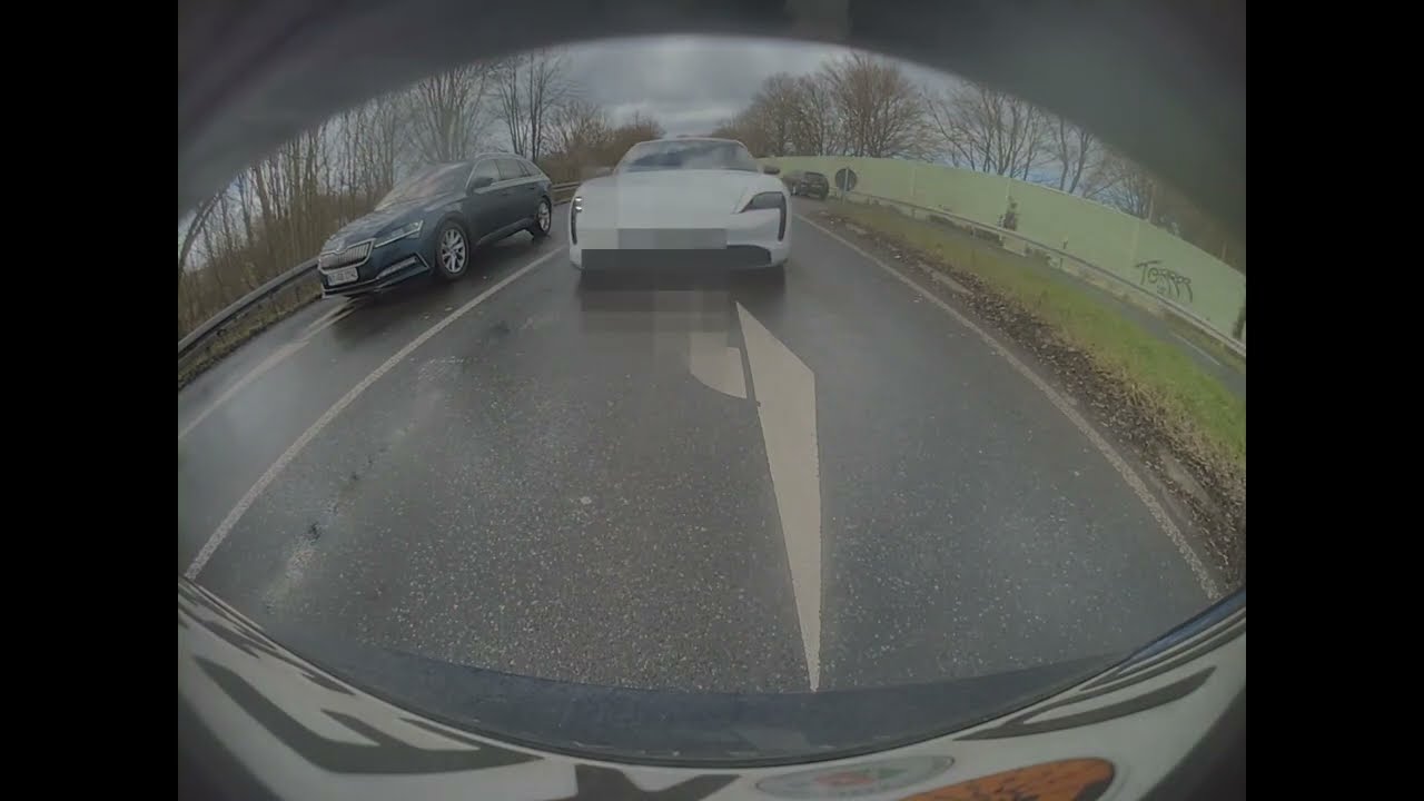 Dashcam Tesla Model 3- typisch Porschefahrer!