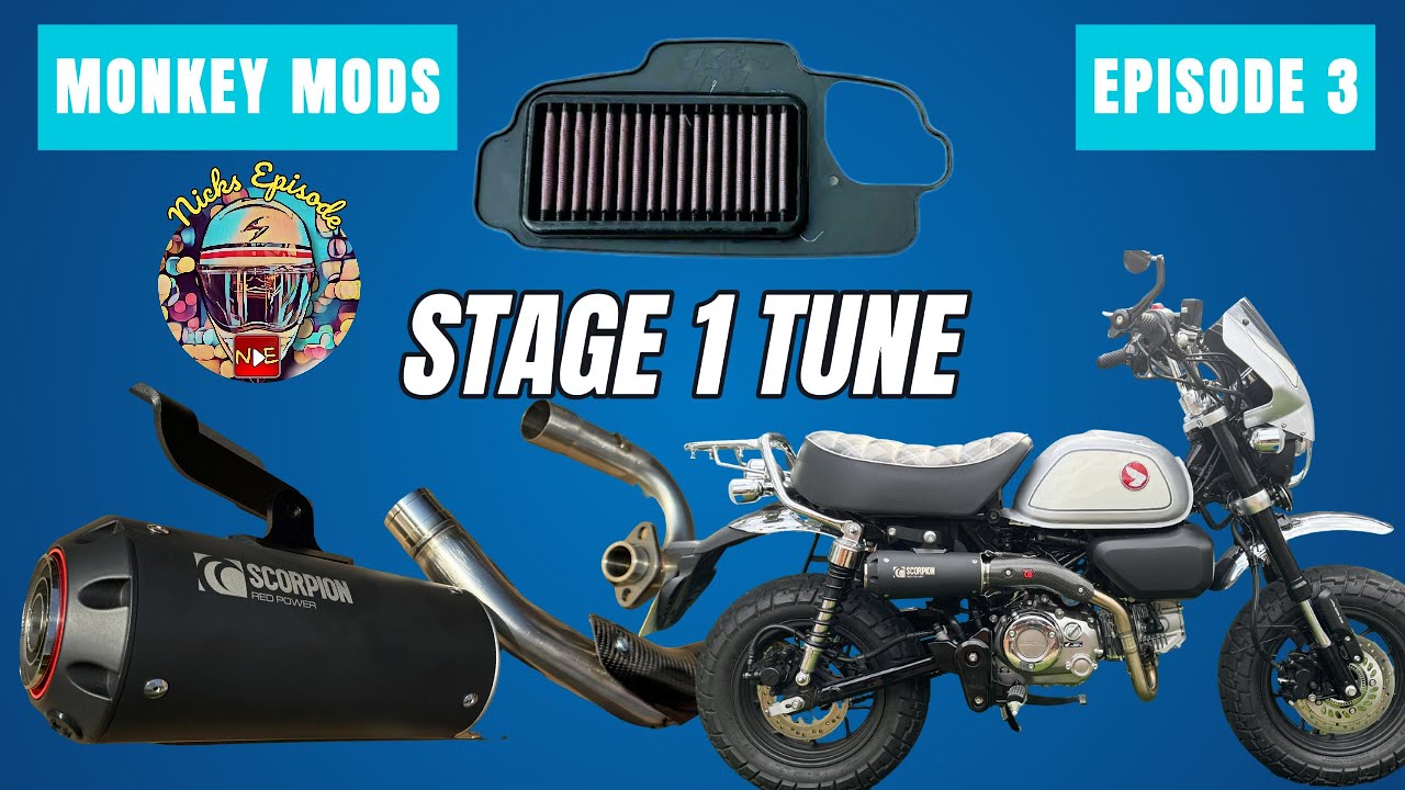 Honda Monkey Mods | Scorpion Exhaust Upgrade | Ep3.