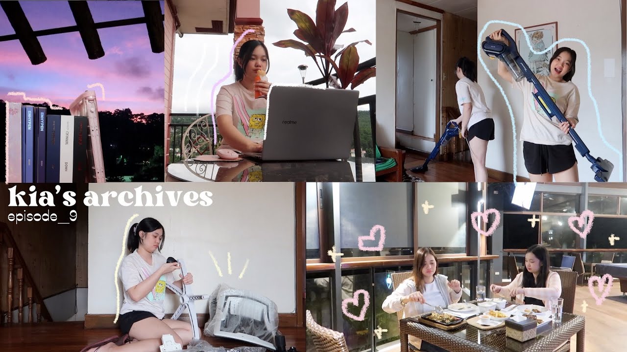kia's archives ep. 9 🌸🌷🍃 staycation🍹☀️ new laptop, deerma vacuum cleaner, and chair! 🎀🧸💻