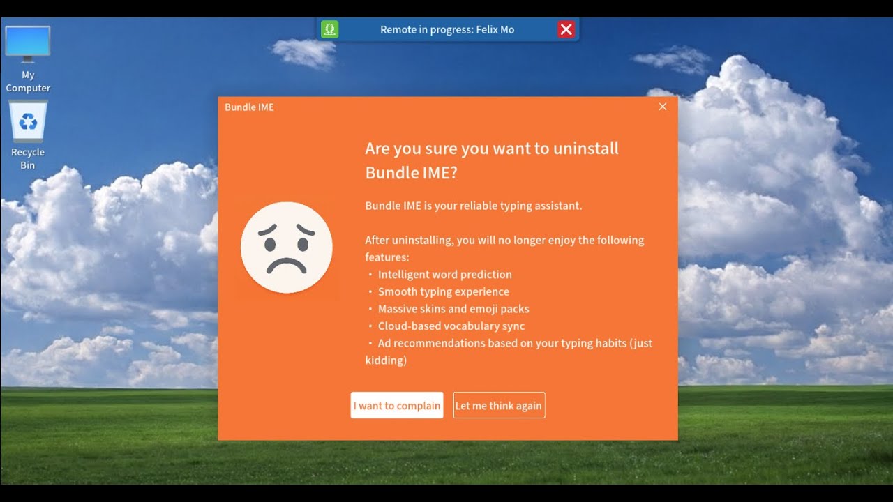 Uninstall Simulator - Kundenservice PC