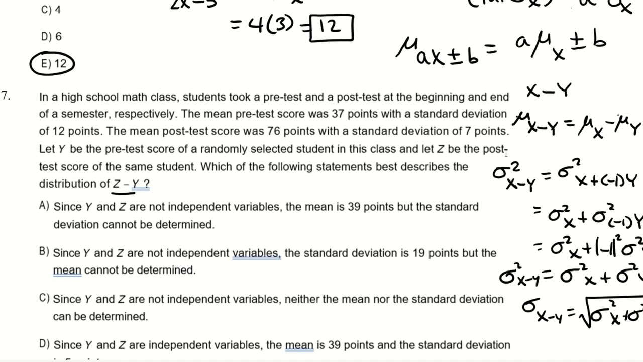 AP Statistics Chapter 6 Review Part 2