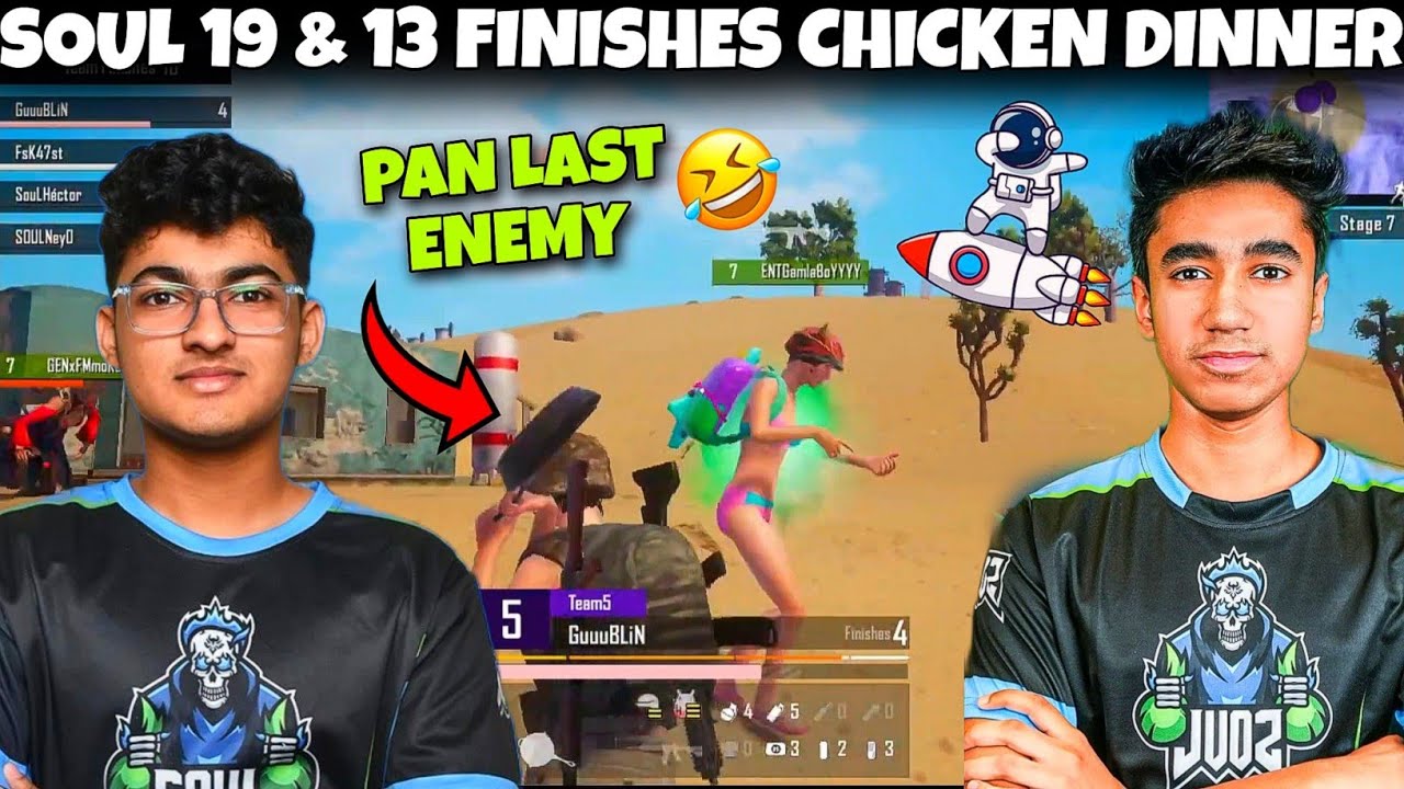 SOUL TRIPLE CHICKEN DINNER🚀 | GOBLIN 1V6 AND PANNED🍳  | SOUL 19 FINISHES CHICKEN DINNER | SOULPANDA