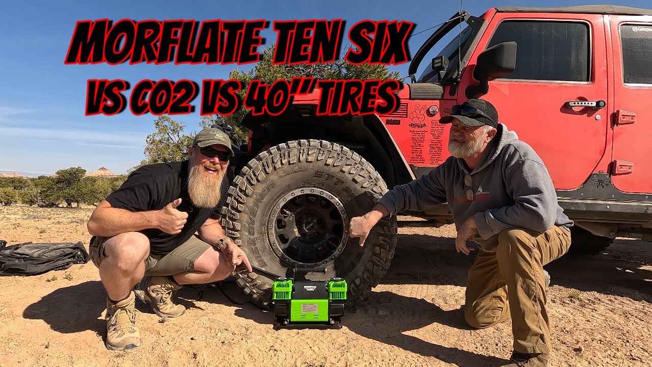 Morrflate Ten Six vs C02 vs 40 Inch Tires