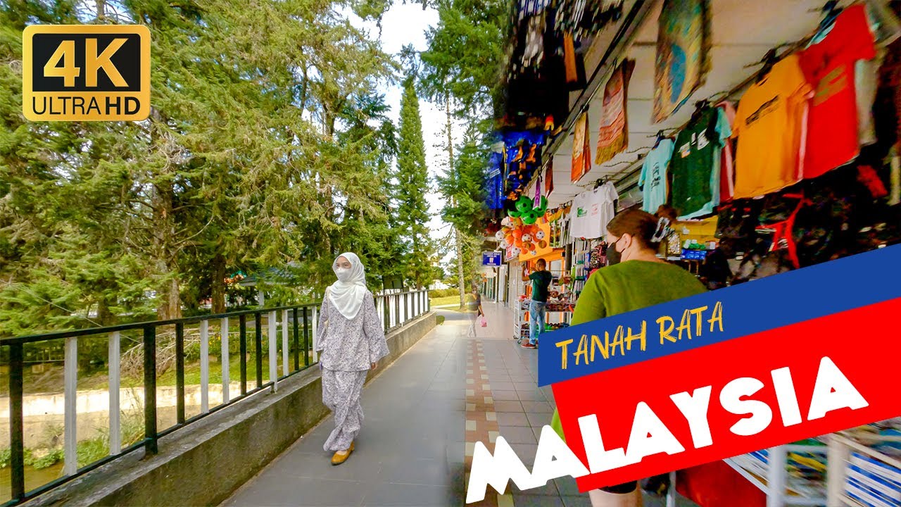 🇲🇾 LARGEST TOWN IN CAMERON HIGHLANDS IS A BIT SMALL - Walk Tanah Rata #Malaysia [4K Virtual Tour]
