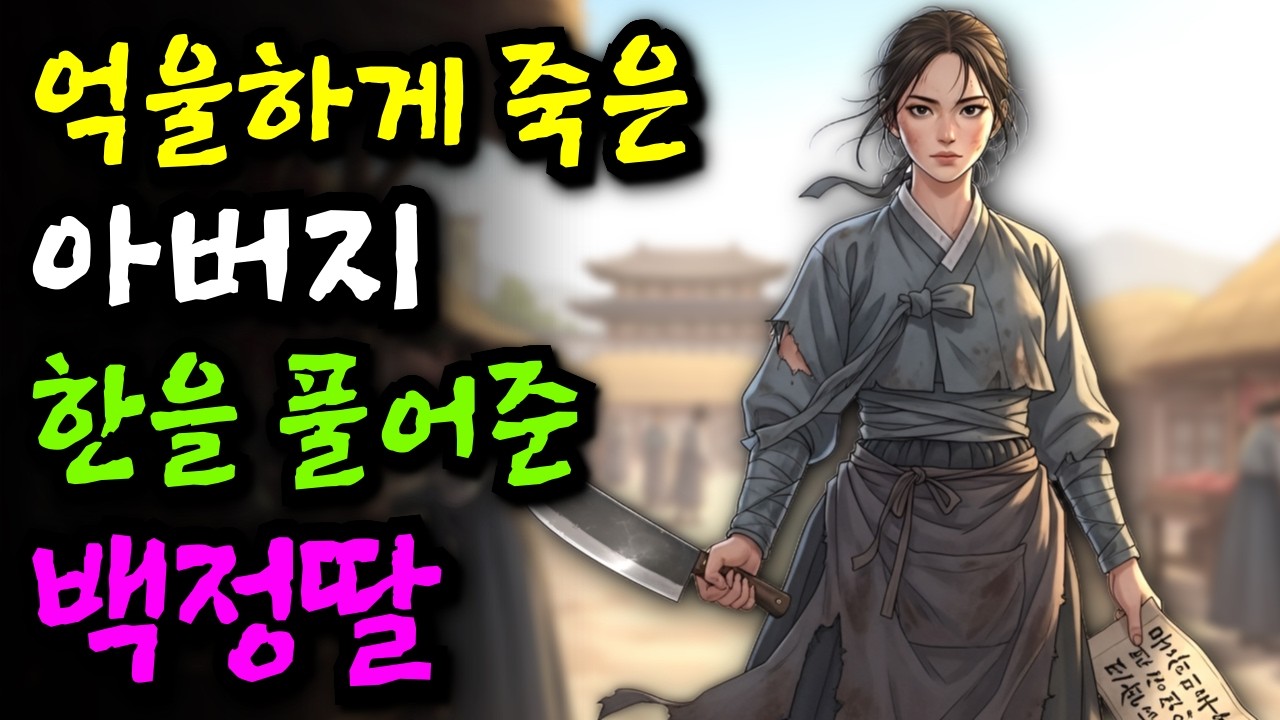 억울하게 죽은 아버지 한을 풀어준 백정딸 '칼 대신 이거하나로 탐관오리에게 복수?!' 야담 민담 전설 설화 옛날이야기 오디오북