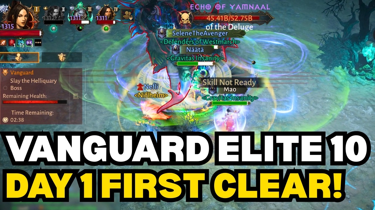 Vanguard Season 7 Elite 10 First Clear & Builds [Diablo Immortal]