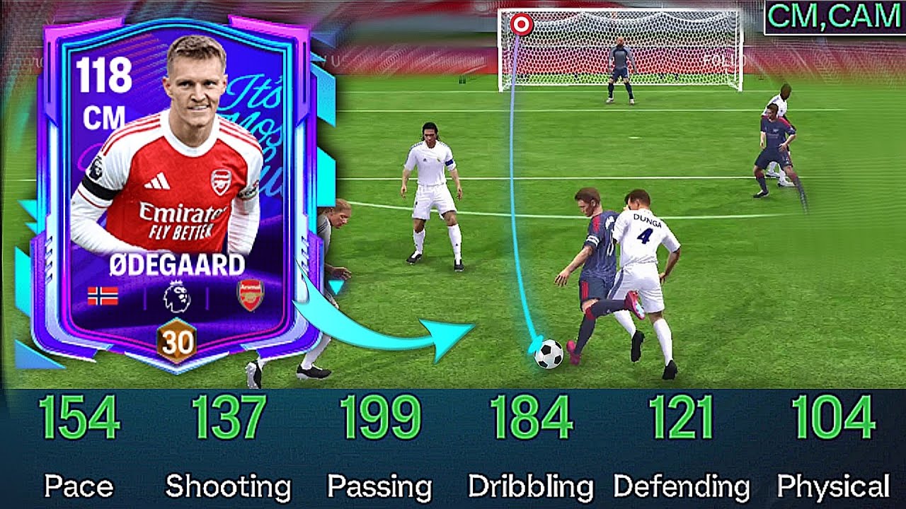 The cheapest CAM+CM In FC mobile 🔥 113 Ovr Martin Ødegaard Card Review 