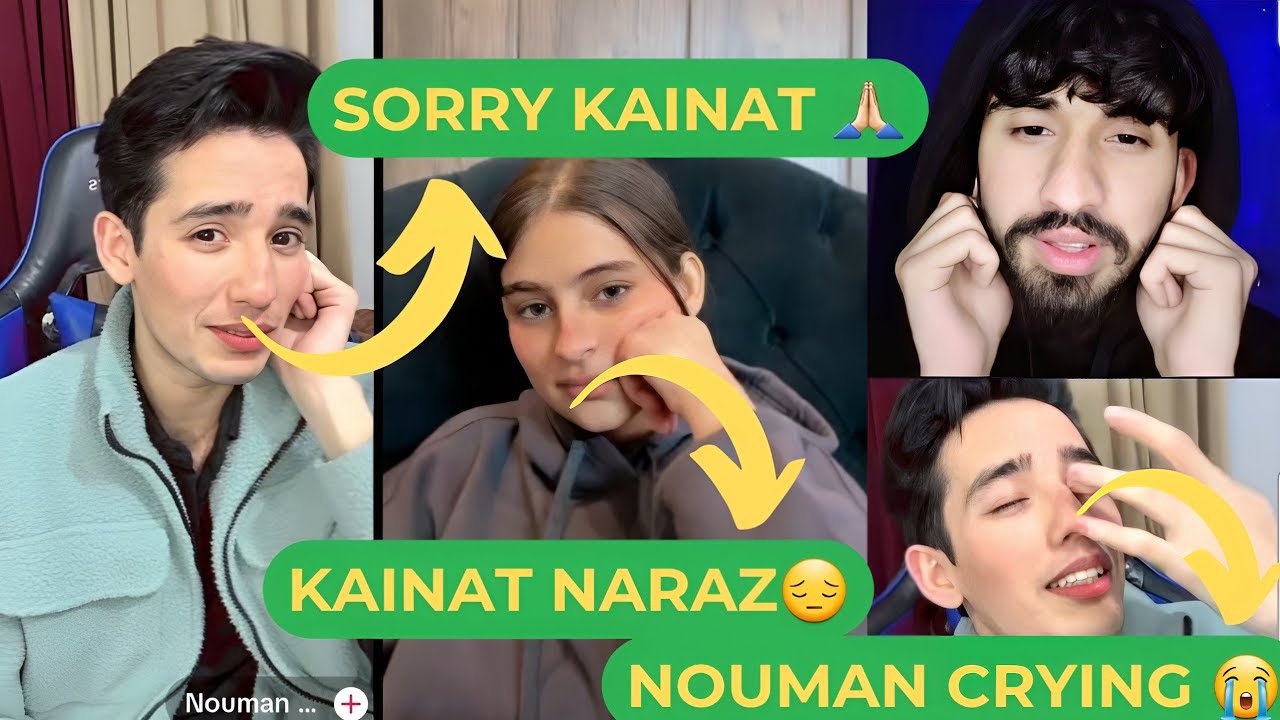 Kainat Nouman Se Naraz😞 || Nouman CRYING 😢 || Kainat qureshi Tiktok Live