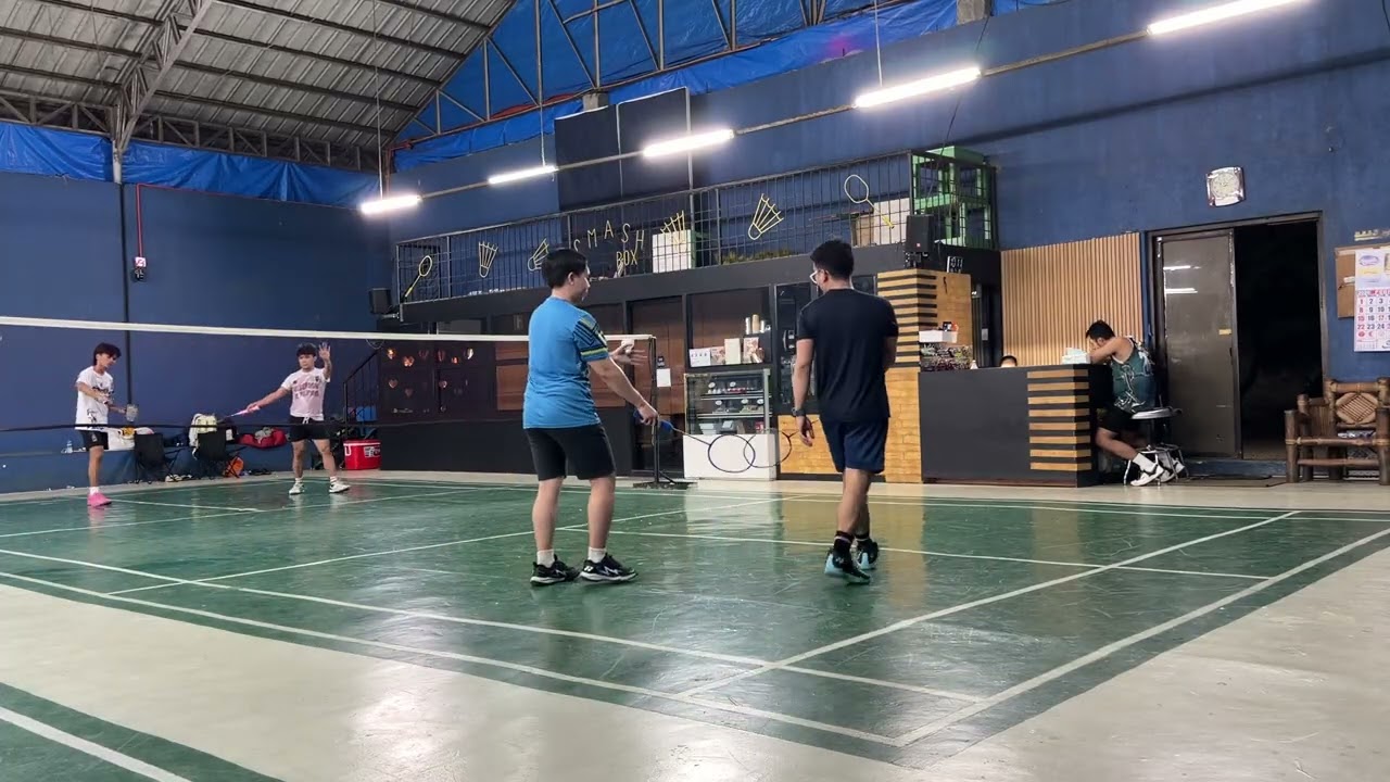 Badminton Game (Smashbox - 02/26/2026) Art and Mark vs Franz and Jepoy SET 1
