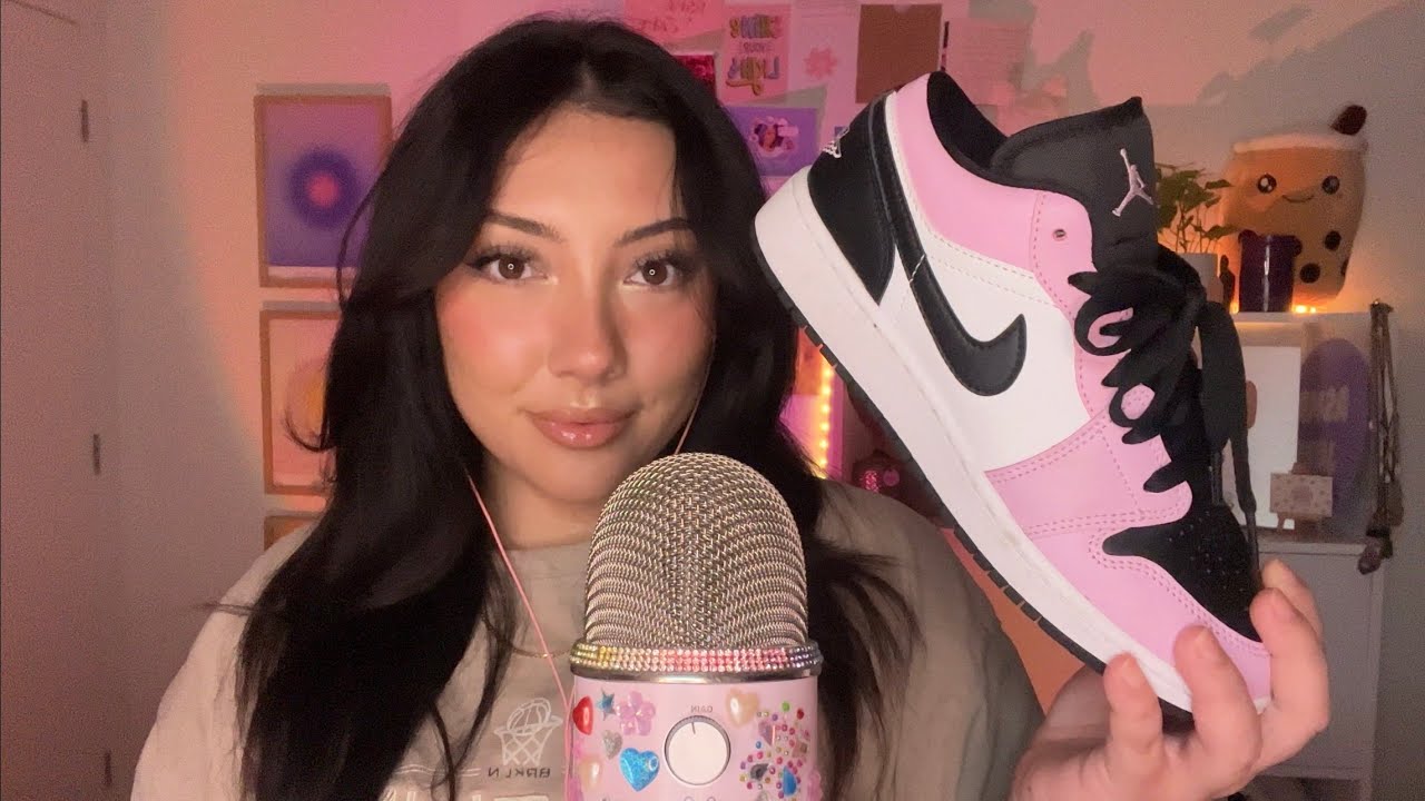 ASMR shoe tapping, random mic triggers, squishy, tracing, slow tapping, crinkles 🤍 | Gemma’s CV