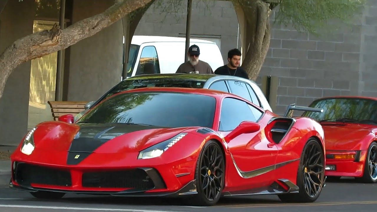Mansory 4XX Siracusa Ferrari 488 and more at Cars and Coffee